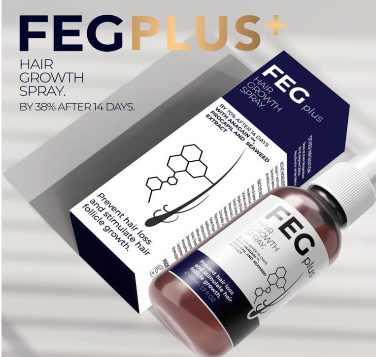 FEG Hair Growth Spray for Scalp & Hair Density