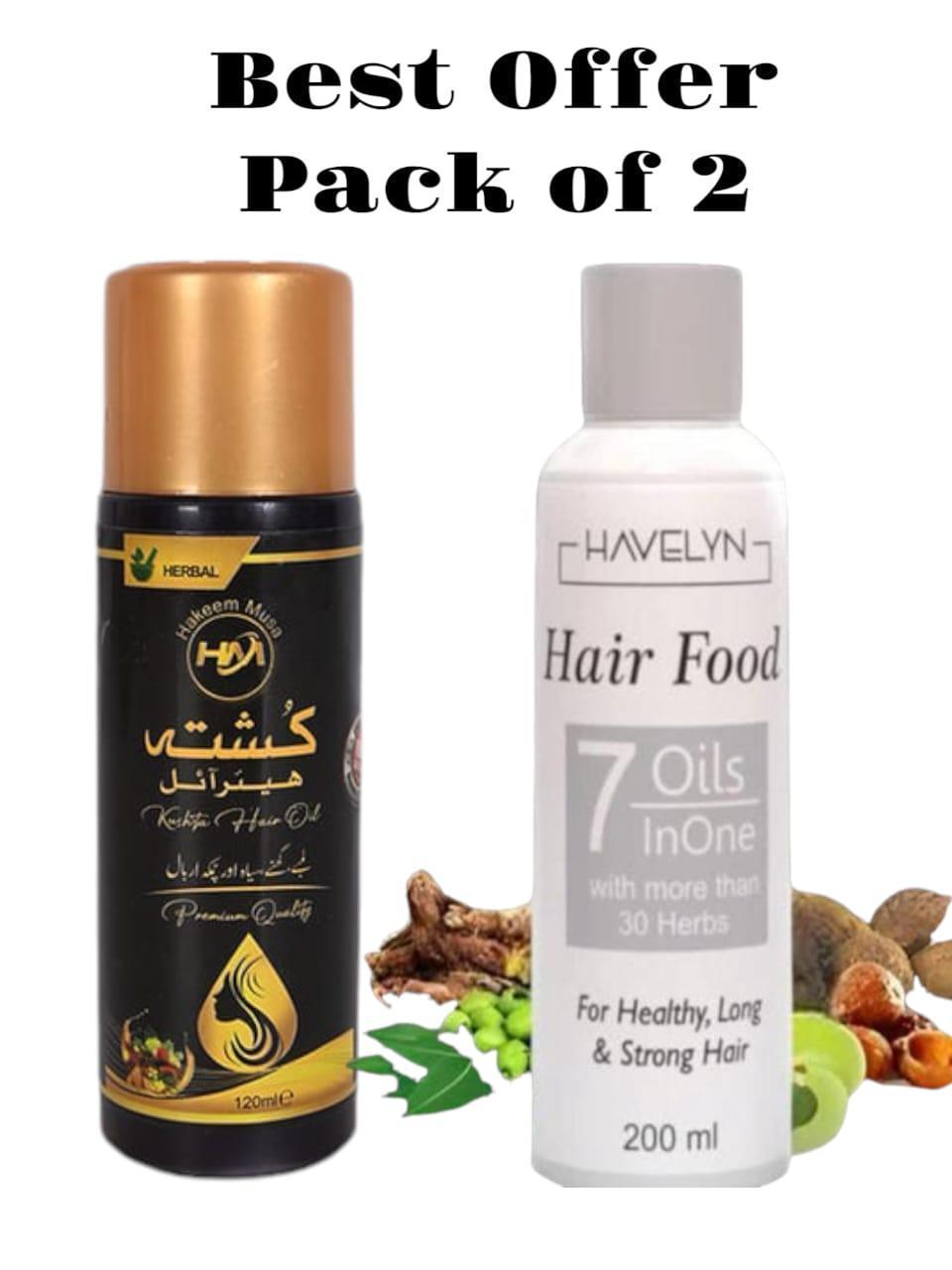Hair Growth Oil 200ml Pack of 2 for All Hair Types