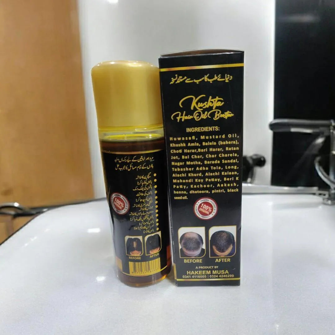 Kushta Hair Oil 120ml Herbal Booster for All Hair Types