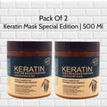 Keratin Hair Mask Pack of 2 500ml Natural Plant Essence