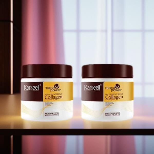 Collagen Hair Mask 1000ml Pack of 2 for Frizz Control