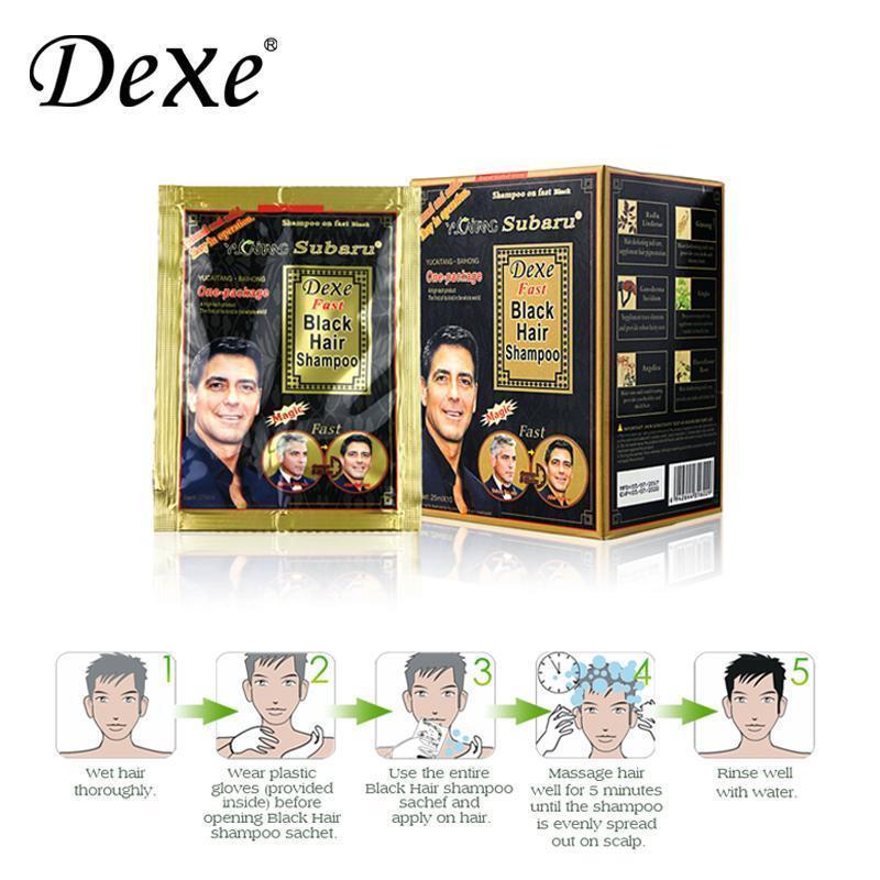 Dexe Fast Black Hair Shampoo Sachet Bar