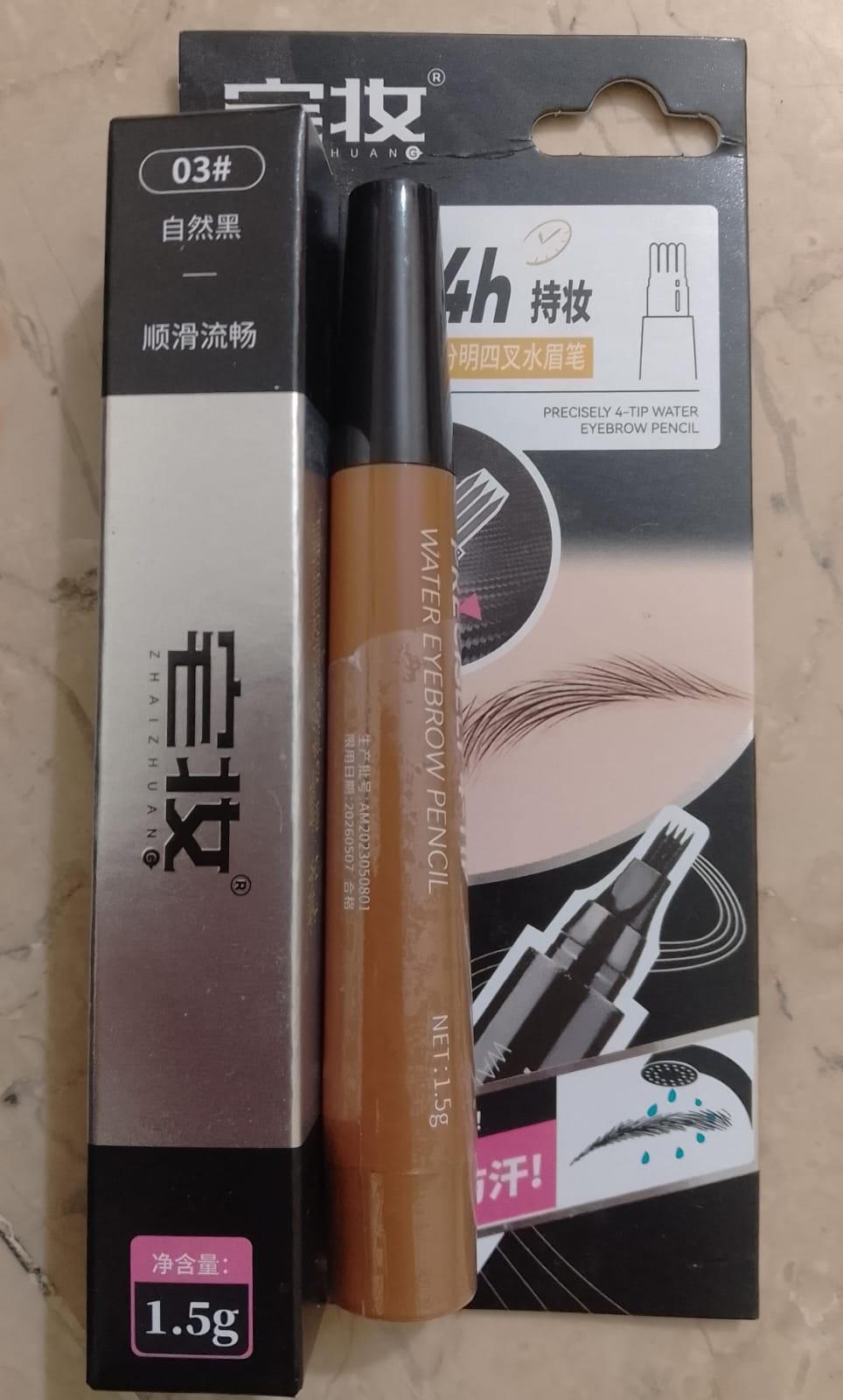 Premium Eyebrow Pencil & Brush Set for Flawless Long Lasting Brows