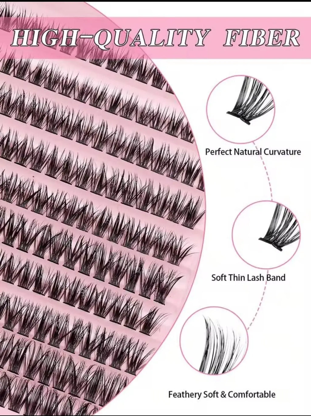 3 In 1 Eyelash Kit With Glue & Applicator, (Light weight Thin Eyelashes), 1 Pack