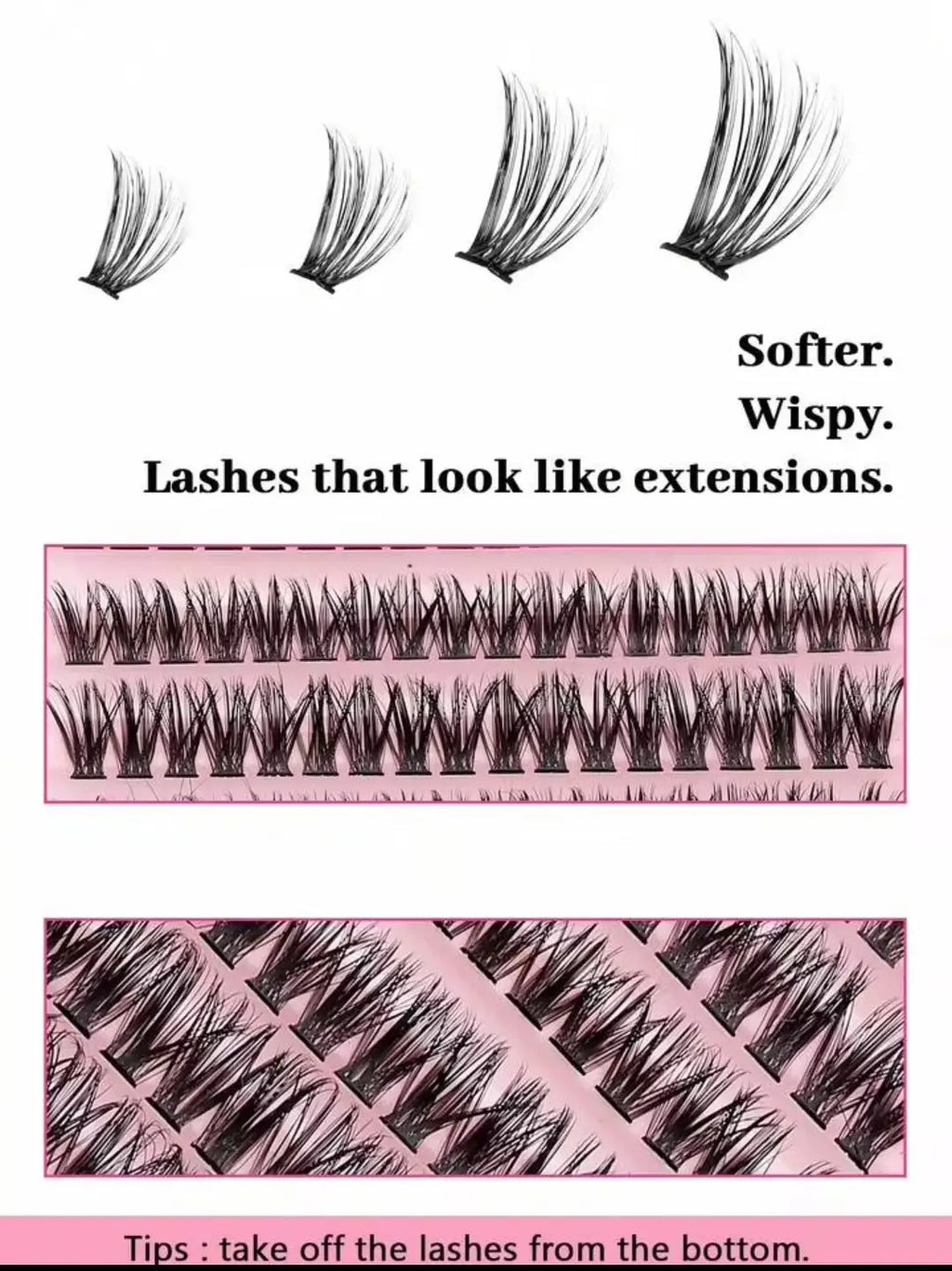 3 In 1 Eyelash Kit With Glue & Applicator, (Light weight Thin Eyelashes), 1 Pack