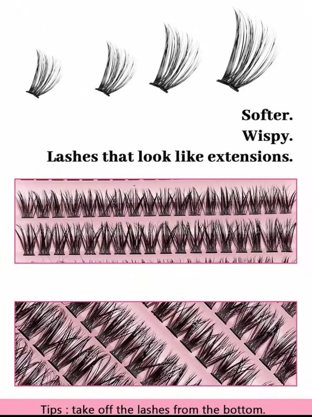 3 In 1 Eyelash Kit With Glue & Applicator, (Light weight Thin Eyelashes), 1 Pack
