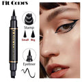 Waterproof Eyeliner Set Black Dual Tip Long Lasting