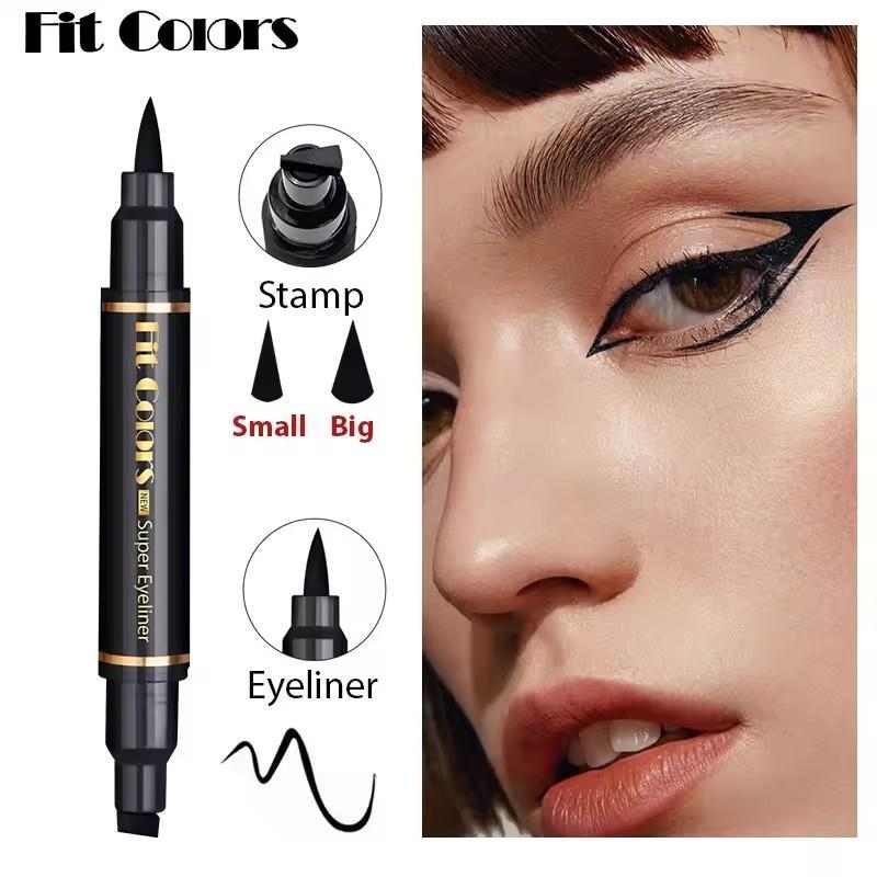 Waterproof Eyeliner Set Black Dual Tip Long Lasting