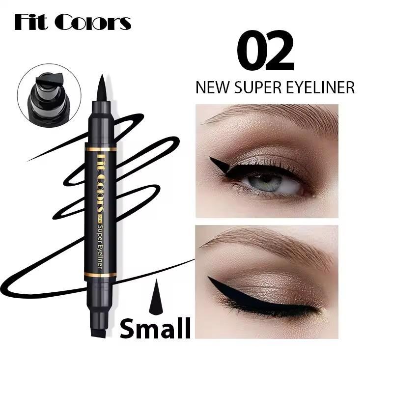 Waterproof Eyeliner Set Black Dual Tip Long Lasting