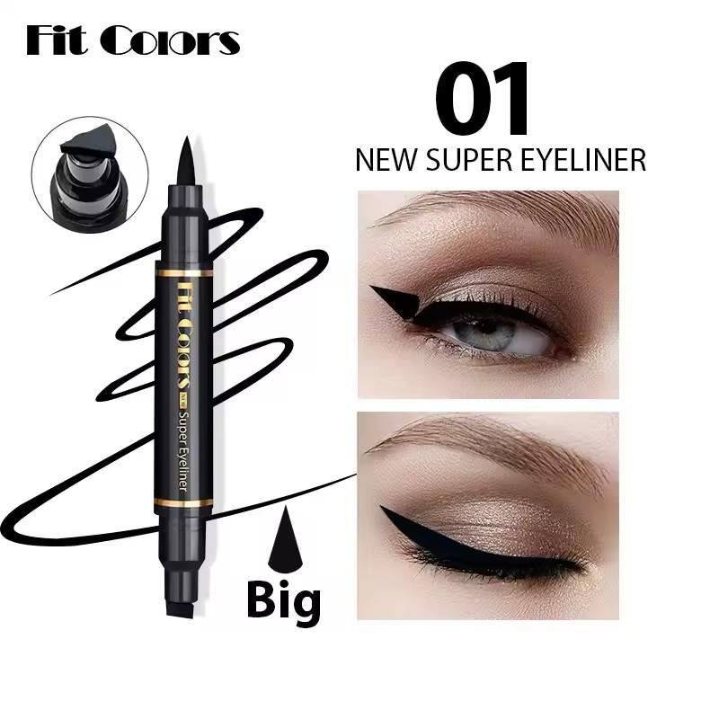 Waterproof Eyeliner Set Black Dual Tip Long Lasting