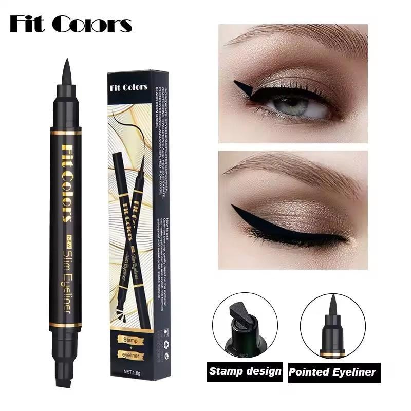Waterproof Eyeliner Set Black Dual Tip Long Lasting