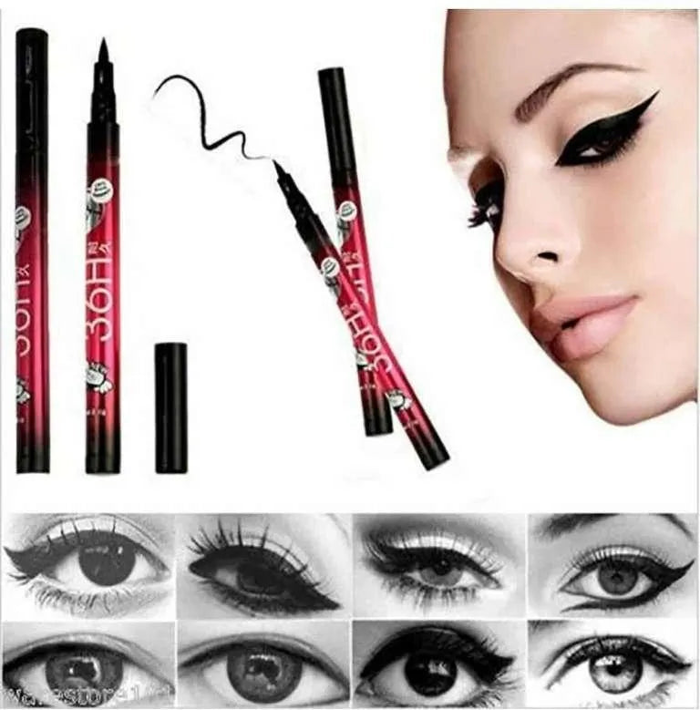 Premium Waterproof Eyeliner Pen 12 Pcs Long Lasting