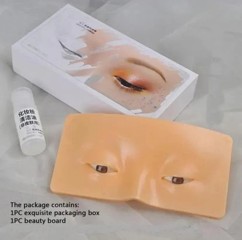 Reusable Silicone Eye Makeup Dummy for Beginners & Pros