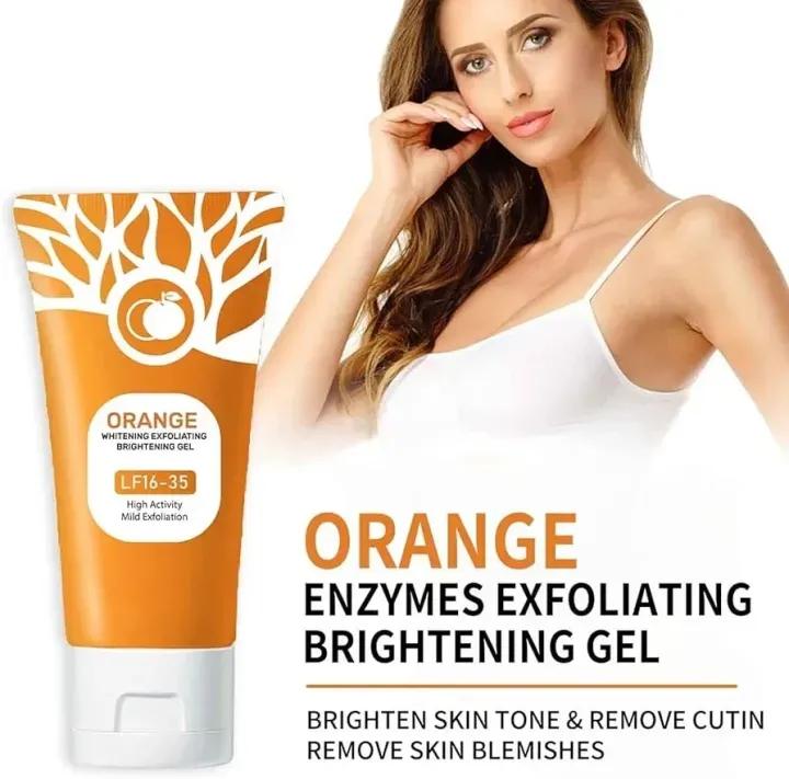 Orange Enzyme Exfoliating Gel for Brightening Skin Tone