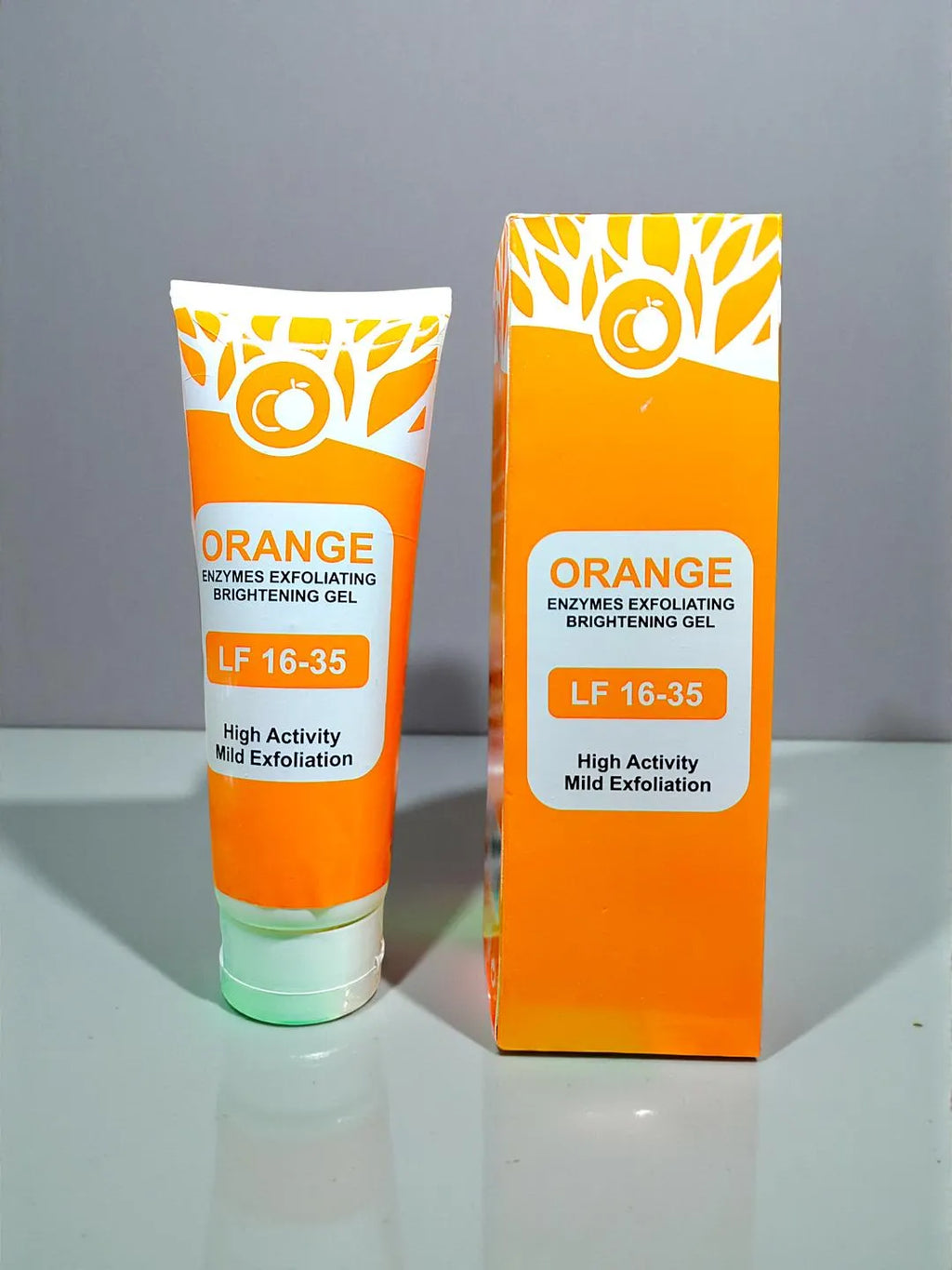 Orange Enzyme Exfoliating Gel for Brightening Skin Tone