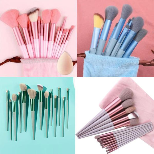 7 Pcs Reusable Makeup Brushes Set ABS Smooth