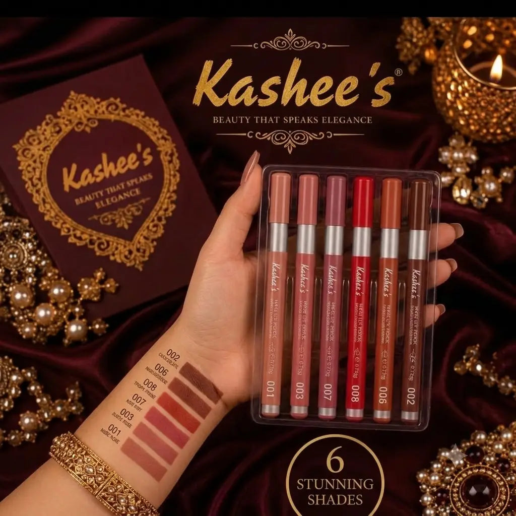 Kashee's High Pigmented Lipstick, Pack Of 6
