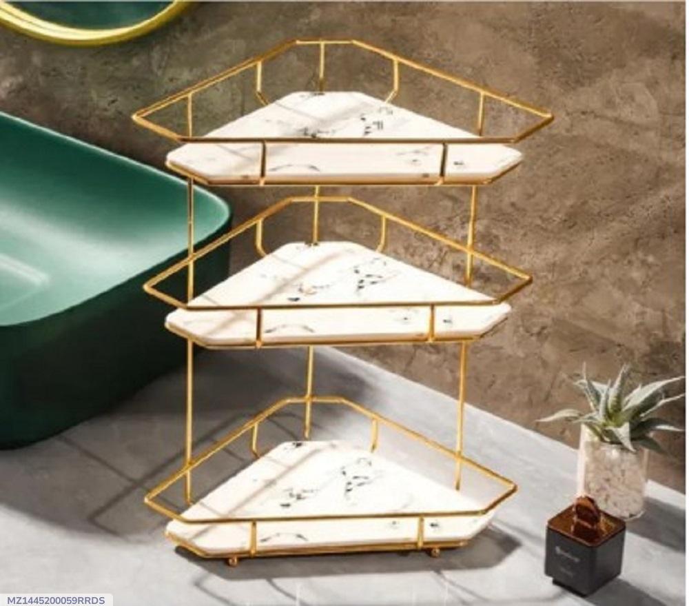 Metal Cosmetics Organizer Black Triple Layer Anti-Rust