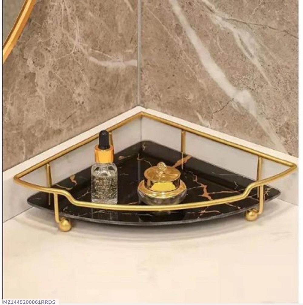 Metal Makeup Organizer Rack Golden Silver Black White