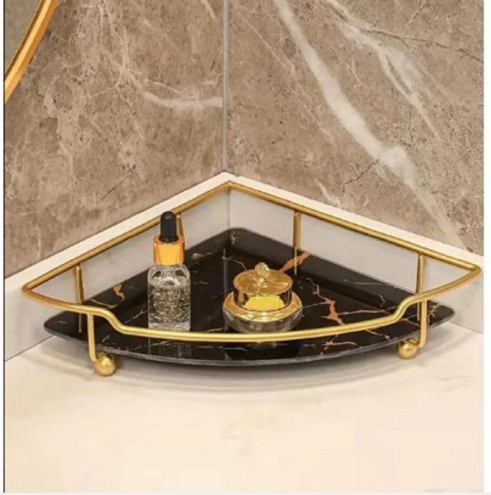 Metal Makeup Organizer Rack Golden Silver Black White