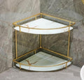 Premium Metal Makeup Organizer Black White 22x22x4cm
