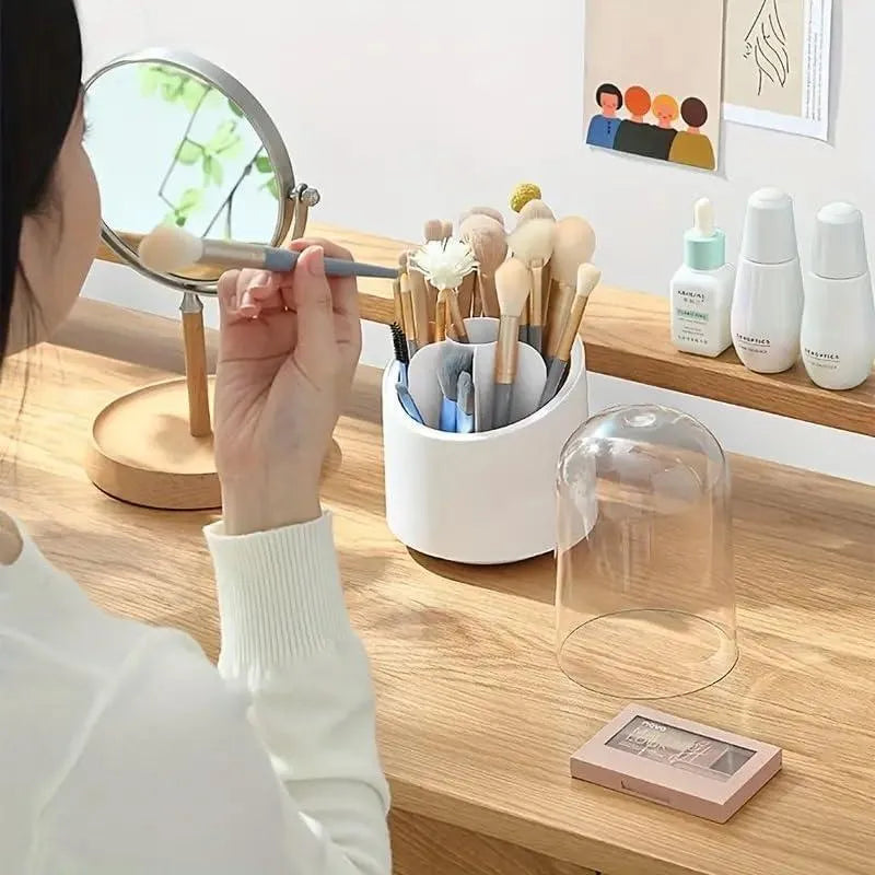 Makeup Brush Organizer with Dust & Bacteria Protection