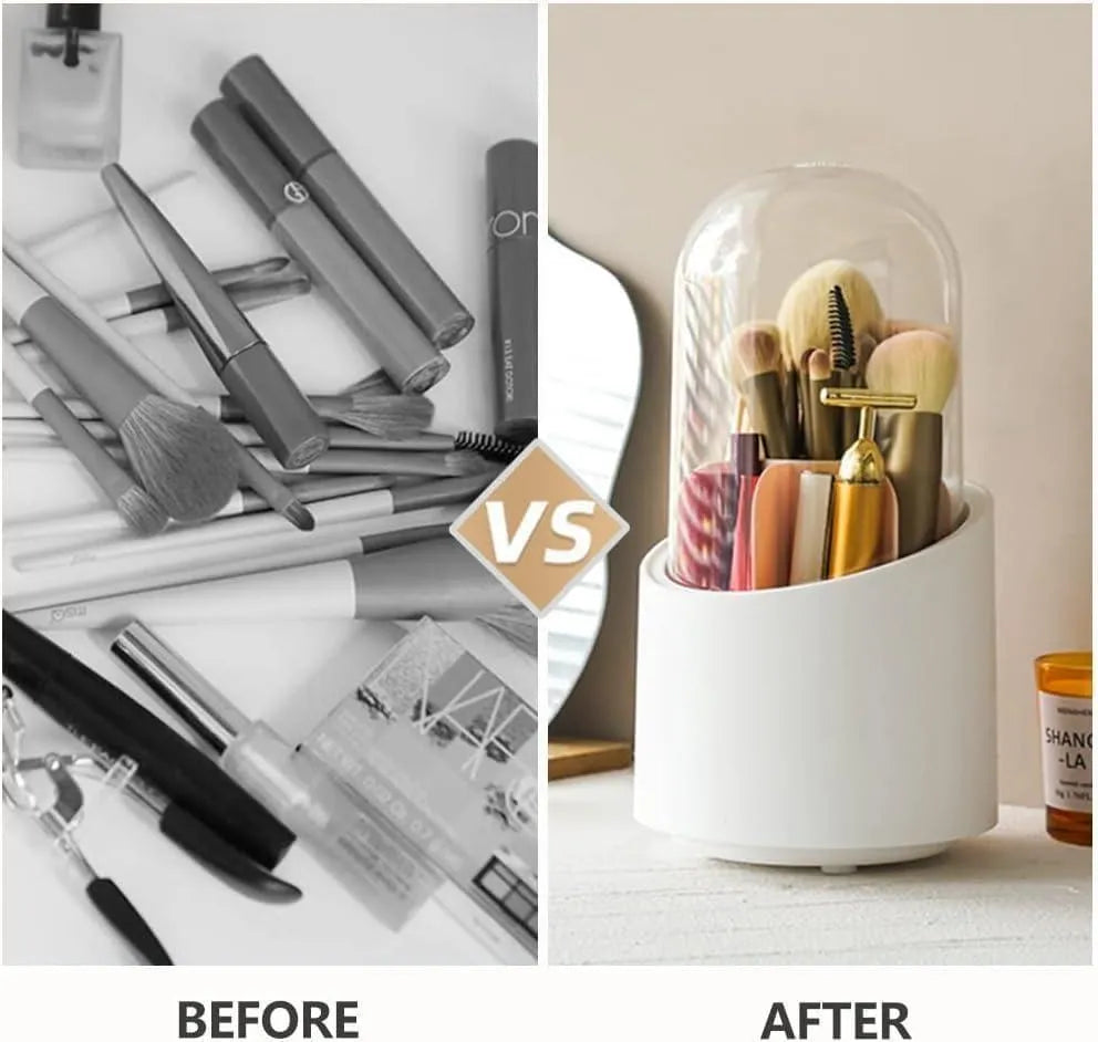 Makeup Brush Organizer with Dust & Bacteria Protection