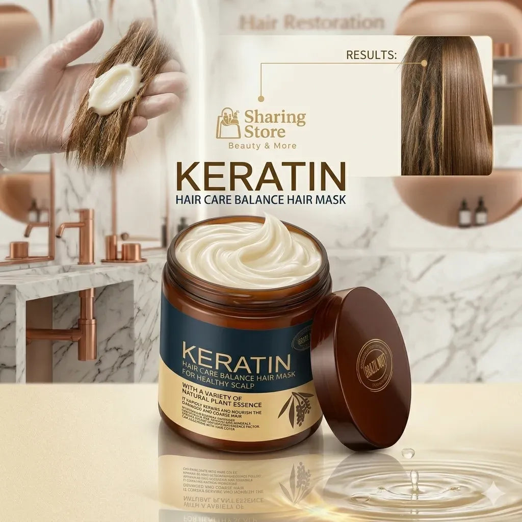 Keratin Hair Mask 50ml for All Hair Types - Frizz Control & Repair