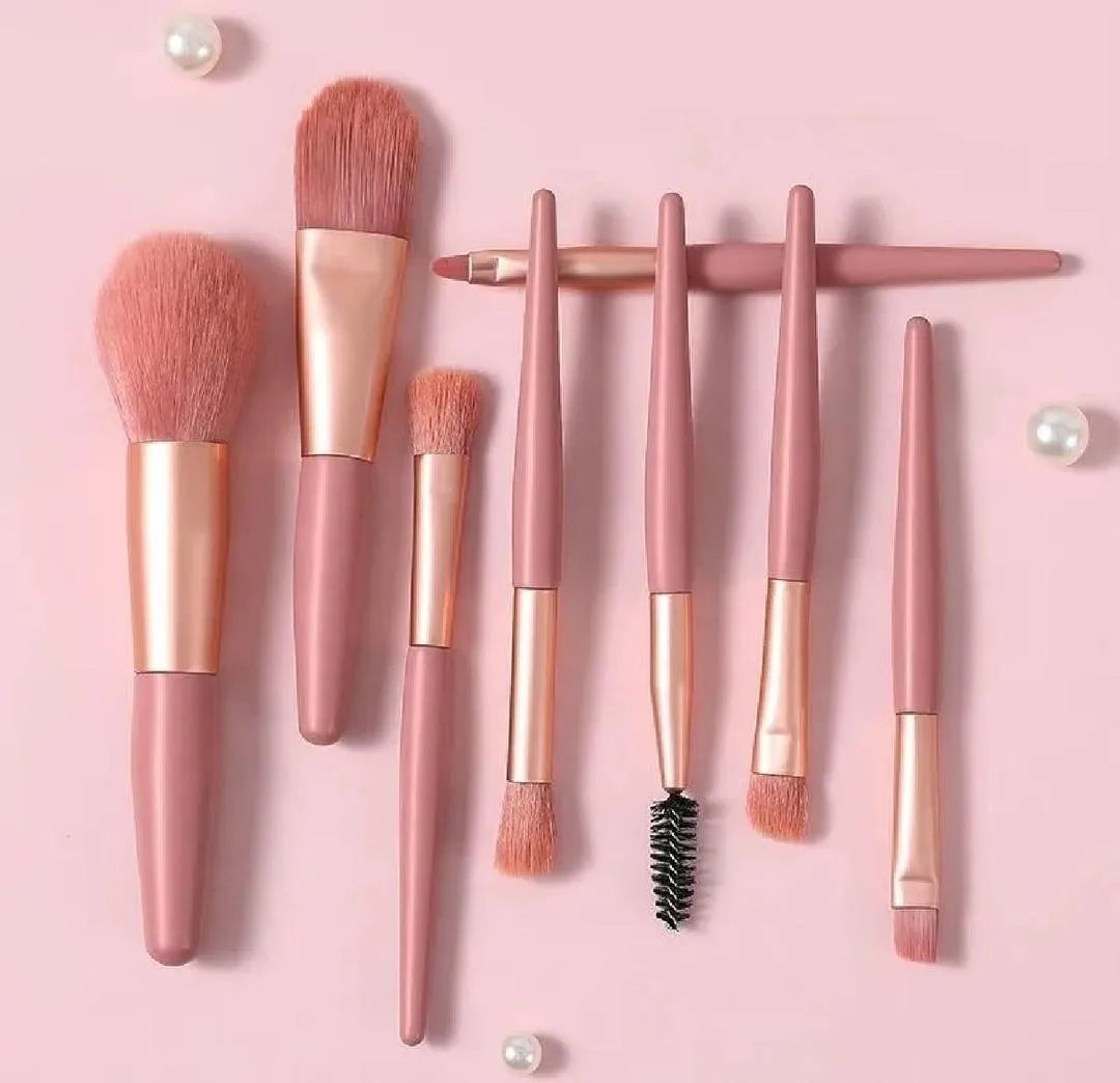 Rose Gold Makeup Brush Set for Pakistani Skin & Climate