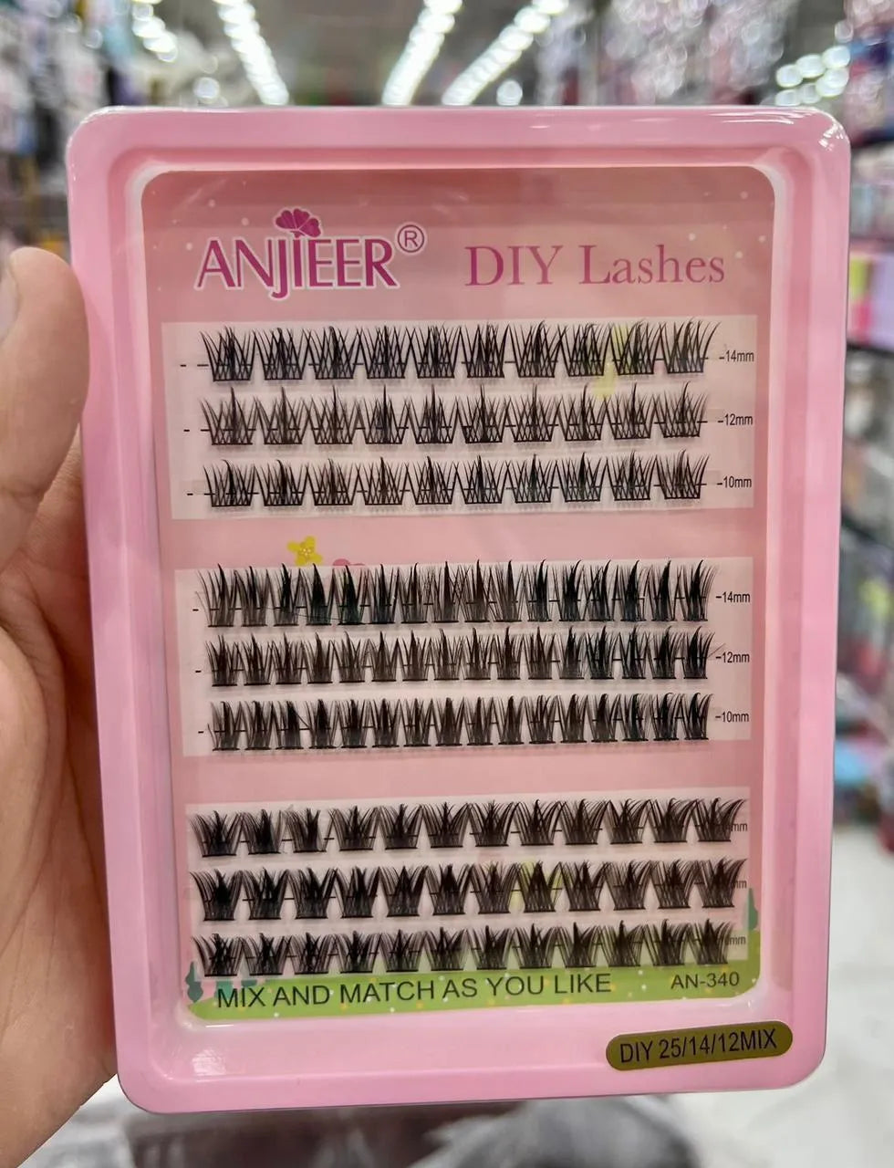 DIY False Eyelashes Black Waterproof Mix & Match 100g