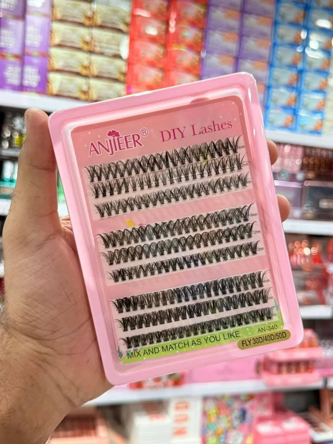 DIY False Eyelashes Black Waterproof Mix & Match 100g