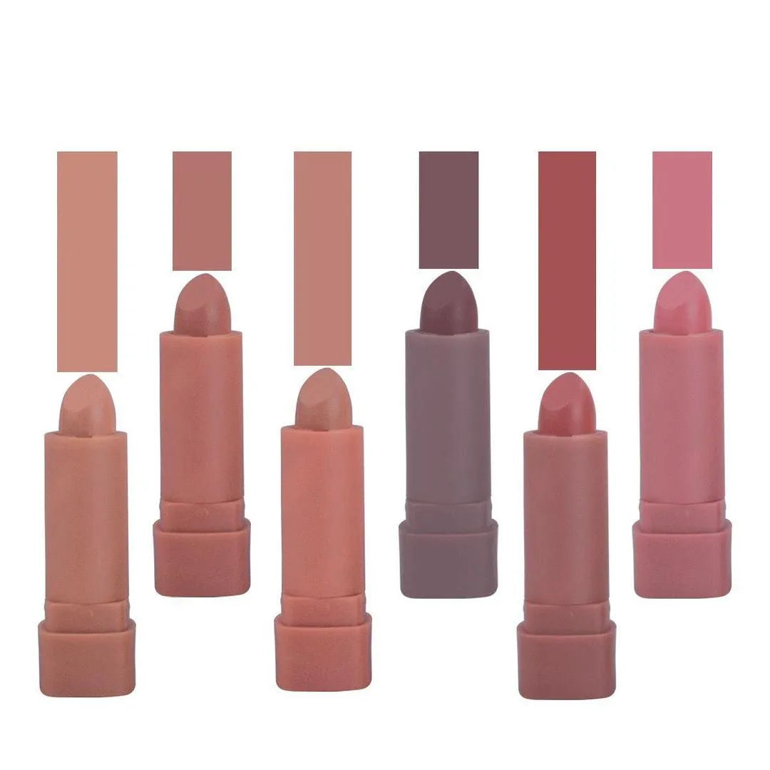 6-Piece Cool Undertone Lipstick Set for Pakistani Skin