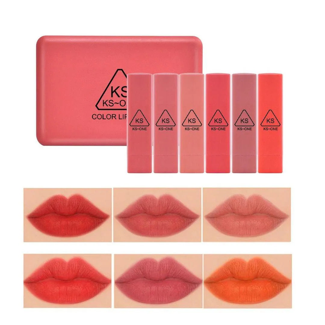 6-Piece Cool Undertone Lipstick Set for Pakistani Skin