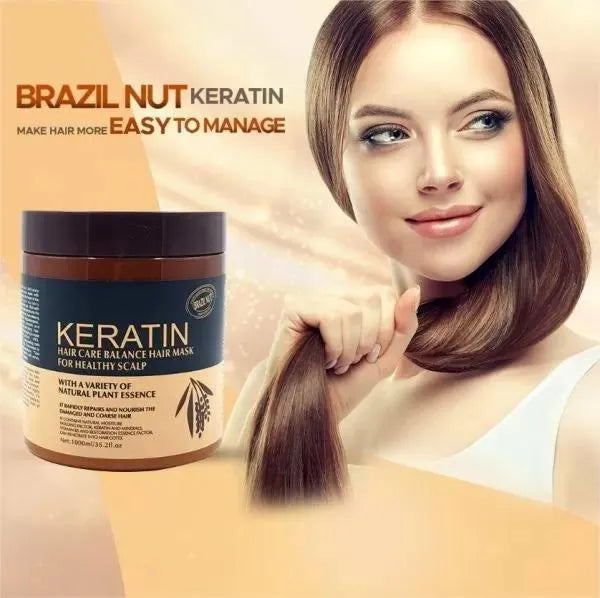 Keratin Hair Mask for Frizz Control & Healthy Scalp