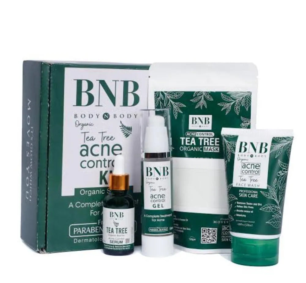 BNB 4In1 Tea Tree Acne Control Kit for Acne Prone Skin