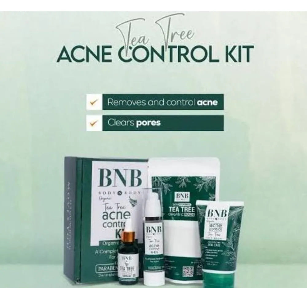 BNB 4In1 Tea Tree Acne Control Kit for Acne Prone Skin
