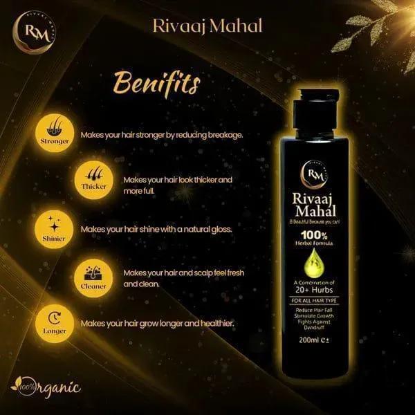 Rivaaj Mahal 100% Herbal Hair Oil 200ml All Hair Types