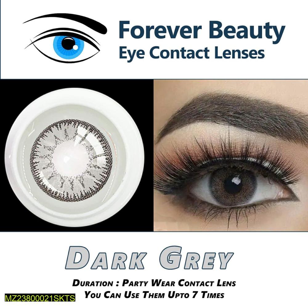 Dark Grey Contact Lenses for Women, 7 Uses, Premium Quality