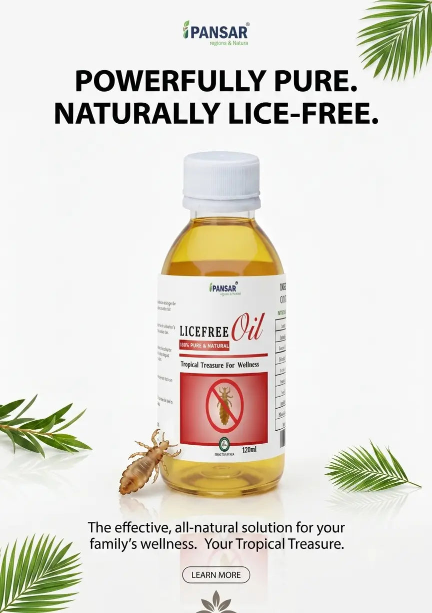 Lice Free Hair Oil | Anti Lice Oil Lice Oil Lice Killer Oil Anti Lice Killing Oil Herbal Anti Lice OiL IPANSAR™