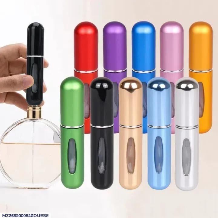 Reusable Travel Perfume Refiller Set of 3 Metal Multicolor
