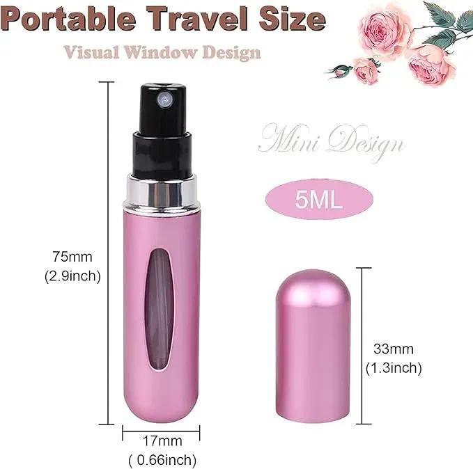 Reusable Travel Perfume Refiller Set of 3 Metal Multicolor