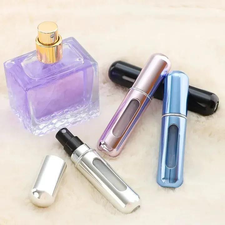 Reusable Travel Perfume Refiller Set of 3 Metal Multicolor