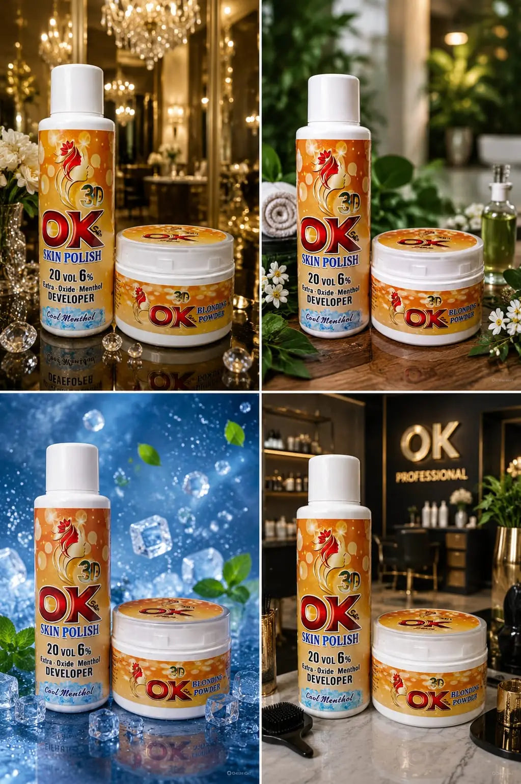OK 3D Exfoliator Skin Polisher & Activator 500 ML with whitening capsule