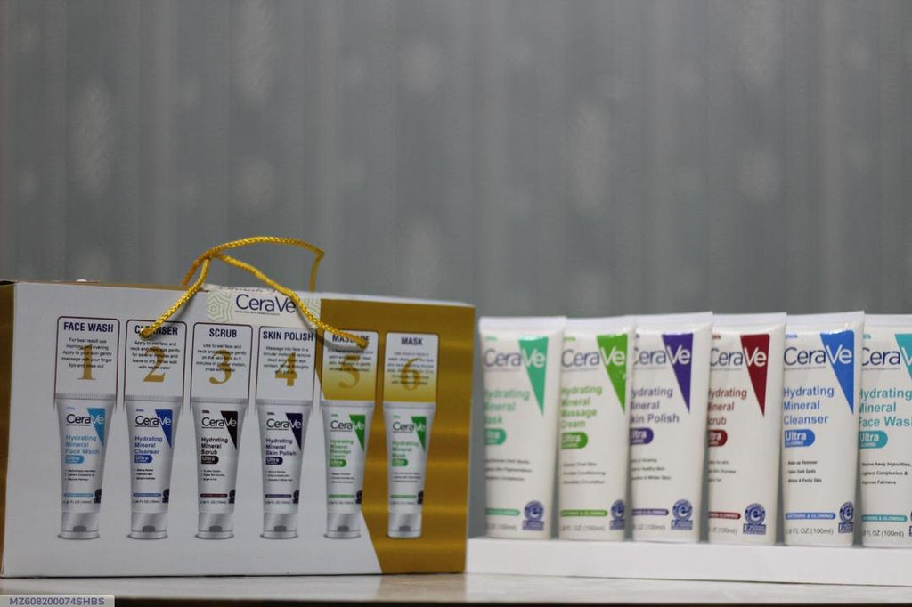 CeraVe Whitening Facial Kit All-in-One Scrub Mask Wash