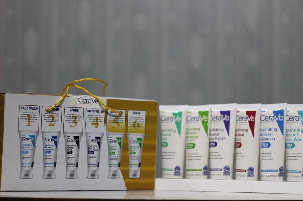 CeraVe Whitening Facial Kit All-in-One Scrub Mask Wash