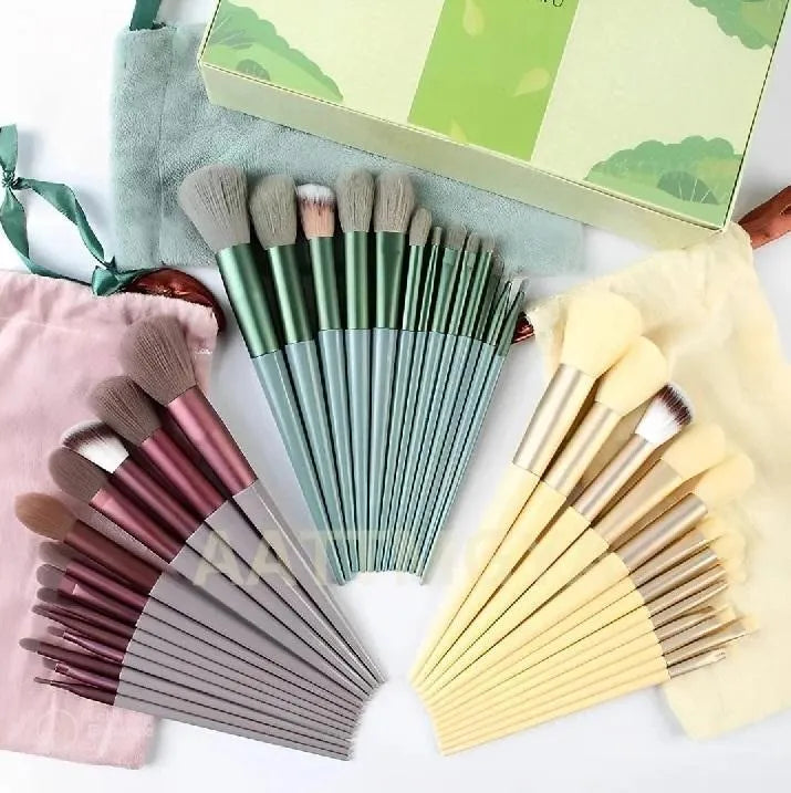 13 PCS Kabuki Eye Shadow Brush Set Synthetic Fiber