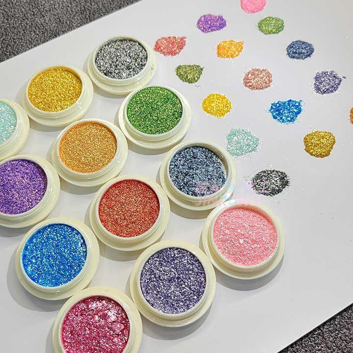 12-Piece Glitter Eyeshadow Set for Pakistani Brides & Partygoers