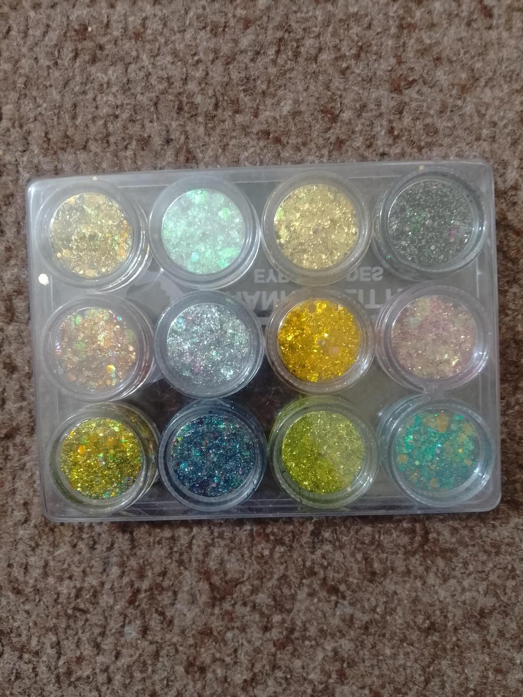 Premium Glitter Eyeshadow Pack 12 Shades Pakistan