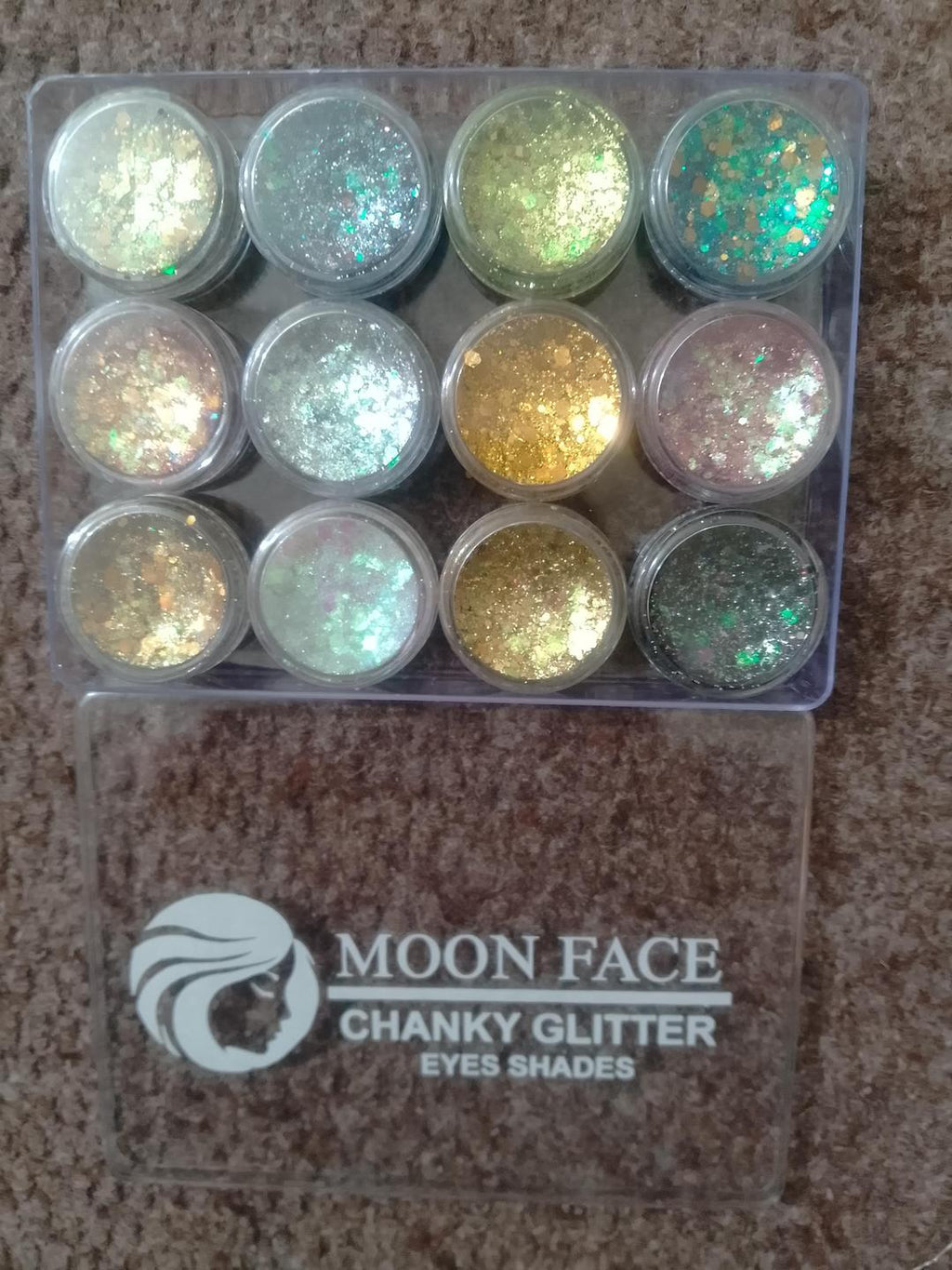 Premium Glitter Eyeshadow Pack 12 Shades Pakistan