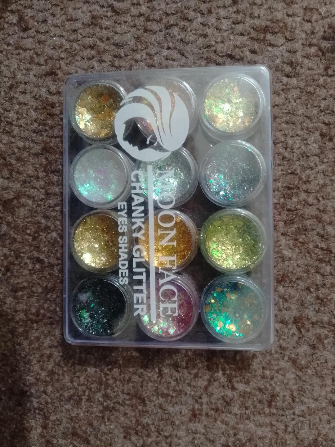 Premium Glitter Eyeshadow Pack 12 Shades Pakistan